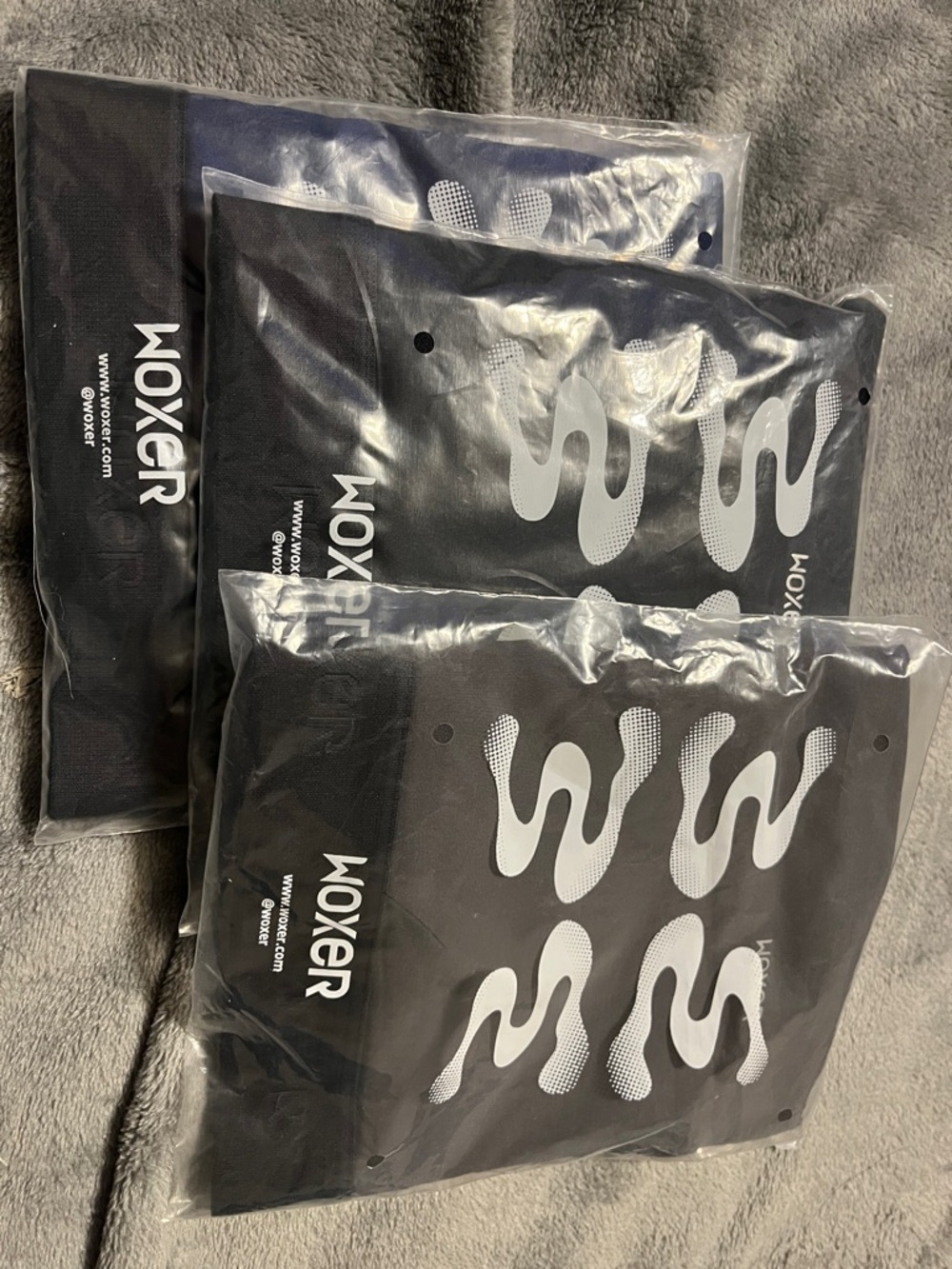 Woxer Black Sports Bra Set-White, Navy, and Gray - 3 Pack